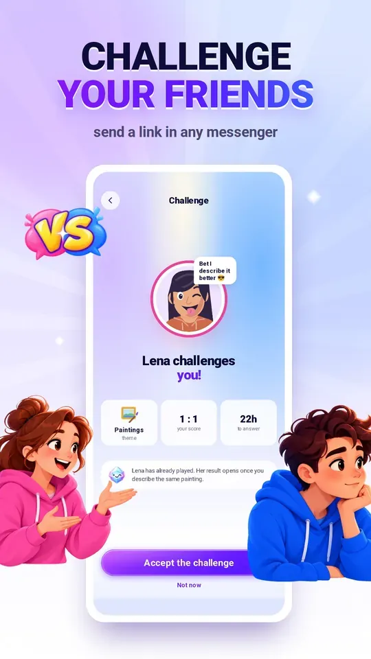 Challenge a friend to a duel